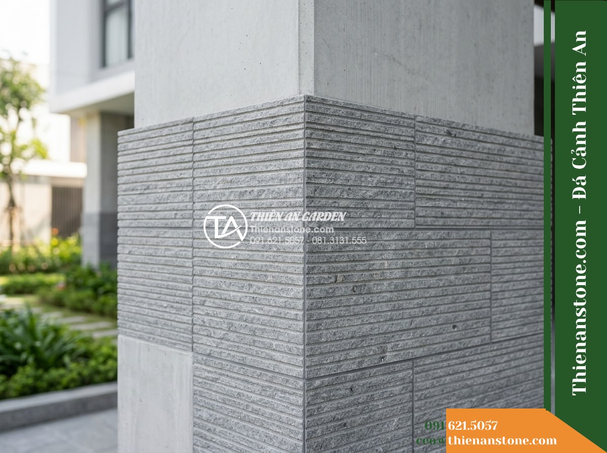 Đá răng lược xám ghi Thanh Hóa | Đá vôi xám Thanh Hóa | 10×50 cm
