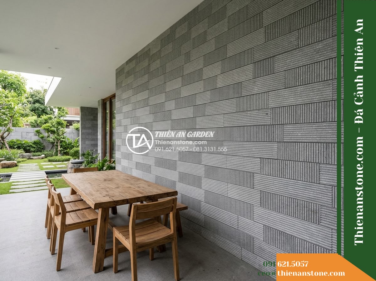 Đá răng lược xám lông chuột Nghệ An | Marble xám Nghệ An | 10×50 cm