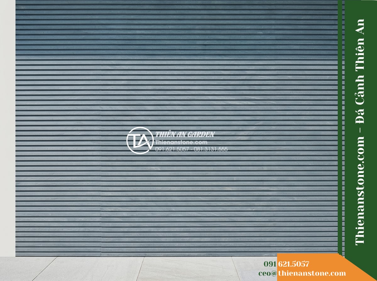 Đá răng lược xám xanh Lai Châu | Slate xám xanh Lai Châu | 10×50 cm