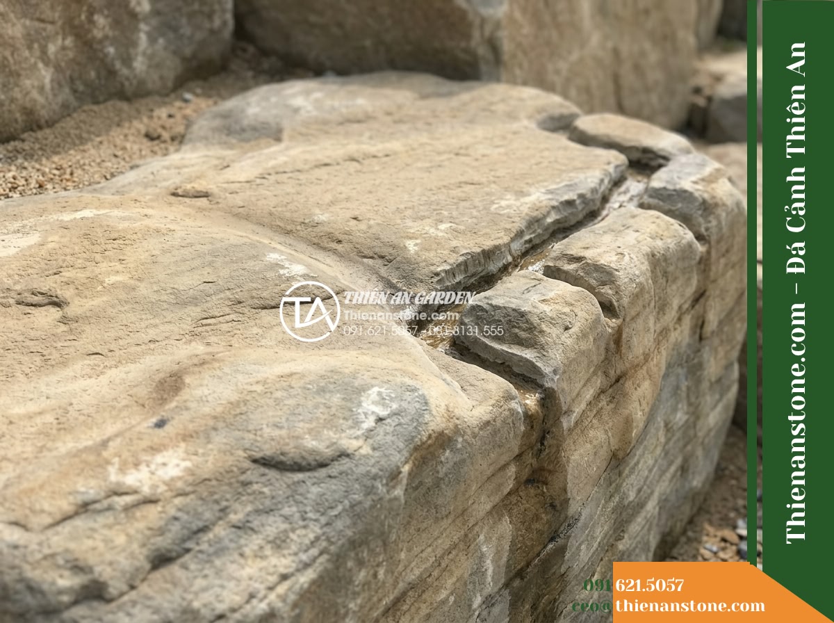 Đá Sơn Tầng (Khối lớn 140–220cm / ~1.8–4.5 tấn) | Chuyên xếp vách núi phân tầng ngang, tạo bình nguyên nhỏ trên lưng chừng núi.