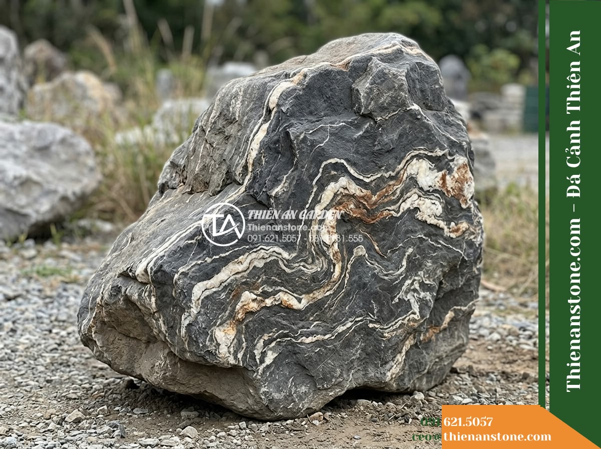 Đá Vân Vân Thạch (Khối điểm 50–80cm) | Chuyên làm điểm nhấn bờ hồ vân mây.