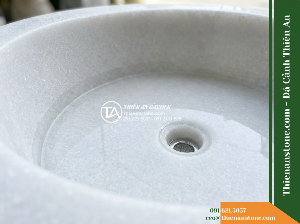 Đài Phun 3 Tầng 4 Đầu Sư Tử Phun Nước, Bát D1.2m Cao 1.8m