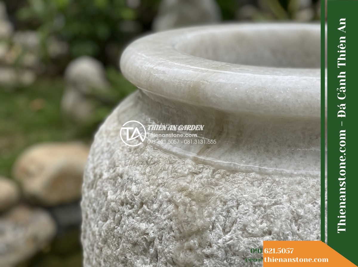 Đài Phun Lu Cao Khò Nhám Thân, D45cm Cao 1m