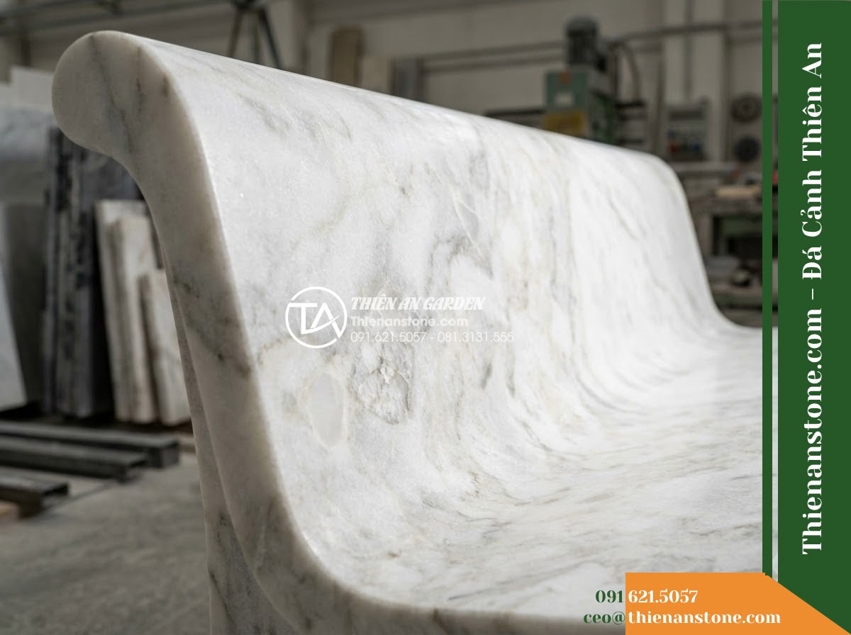 Ghế Đá Granito Nam Phúc – Kích thước 160 x 46 x 45 cm – Kiểu dáng băng không tựa, chân chữ T. Chất liệu đá granito (đá mài)
